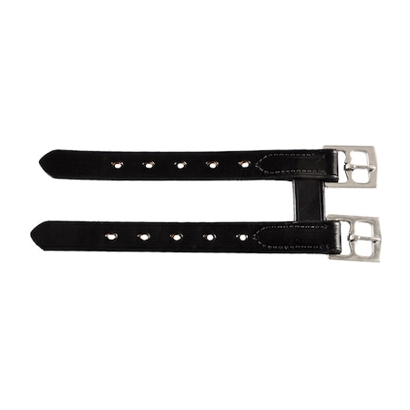 Jacks Imports Girth Extender Leather BLACK 1731-BK
